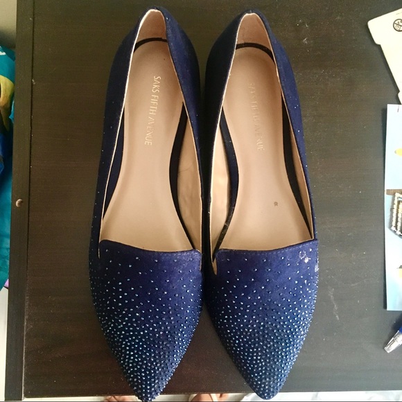 SOLD Pointed Toe Suede Flats - Picture 3 of 5