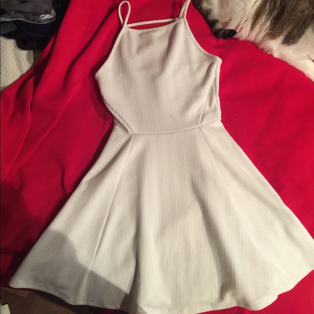 White Strappy Skater Dress