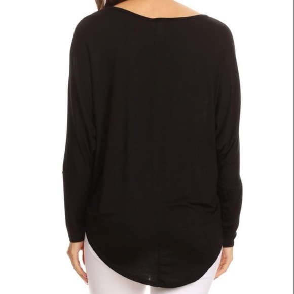 New! Dolman Sleeve Casual Knit Top (S-M-L) - Picture 3 of 3