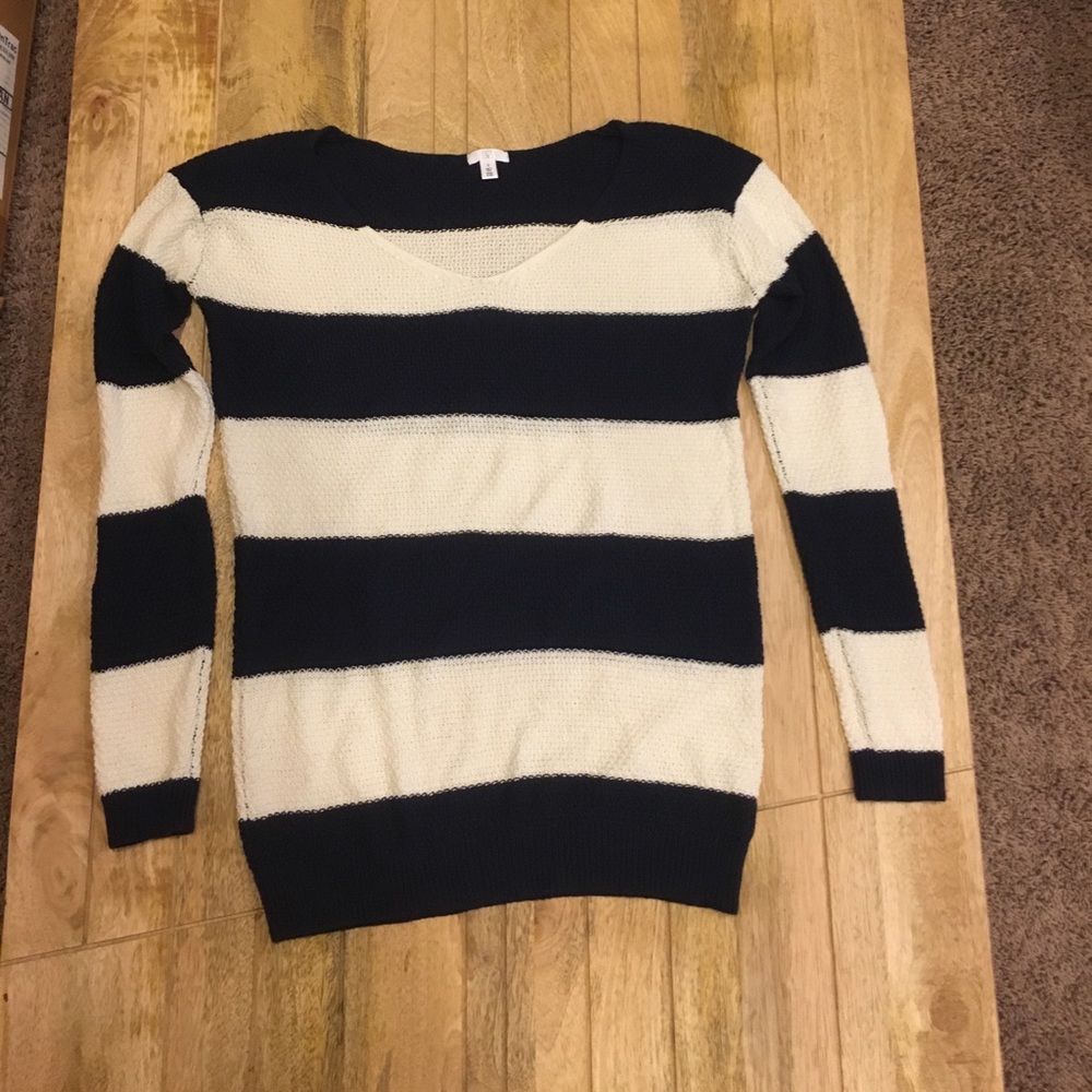 BP striped long sweater
