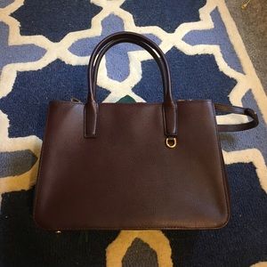 Banana Republic dark burgundy leather purse