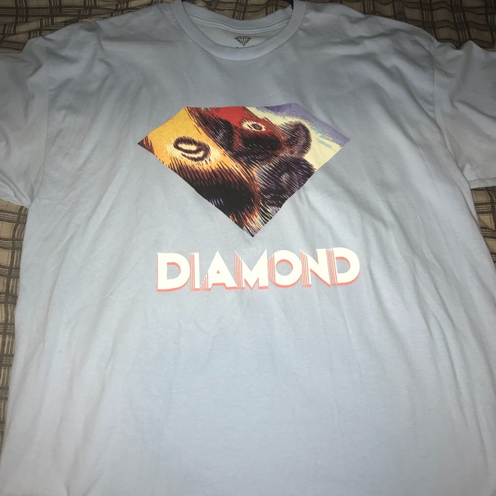 Diamond supply Co Paint tee