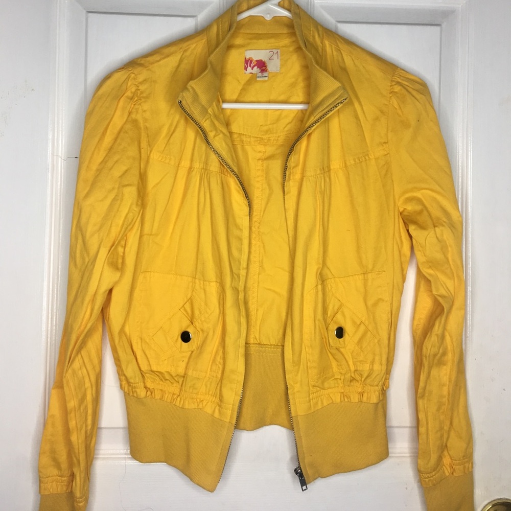 Yellow forever 21 jacket