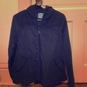 NWOT Hooded fleece with insulation on hood navy!