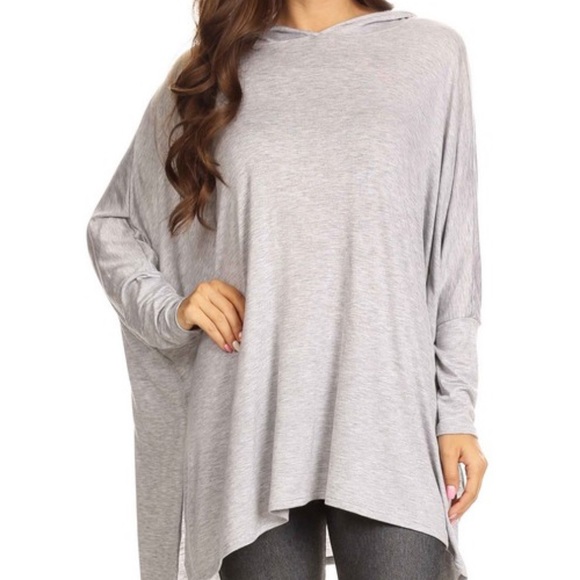 New! Long Sleeve Hooded Casual Knit Top (S-M-L) - Picture 2 of 4