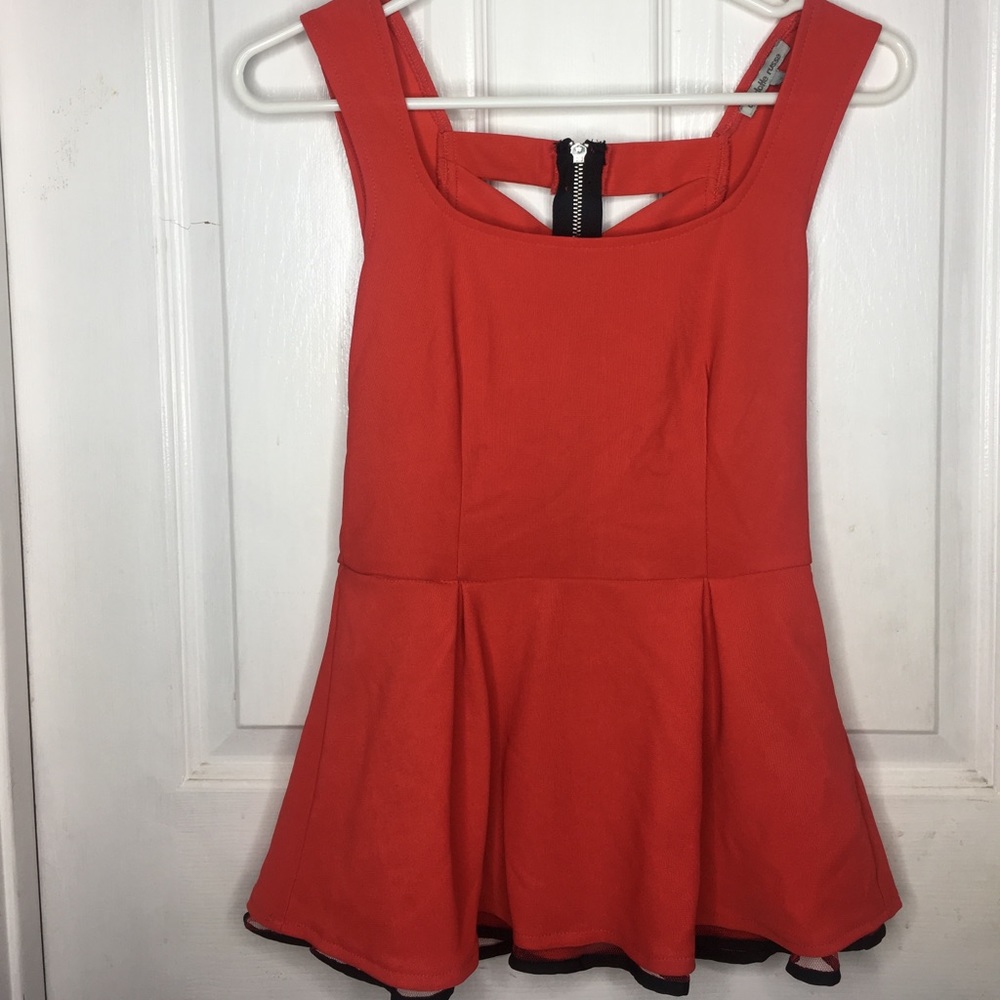 Charlotte Russe blouse w/ crossed back