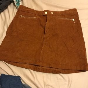 NWT ABERCROMBIE CORDUROY MINISKIRT