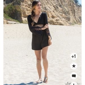 Black Lace Romper