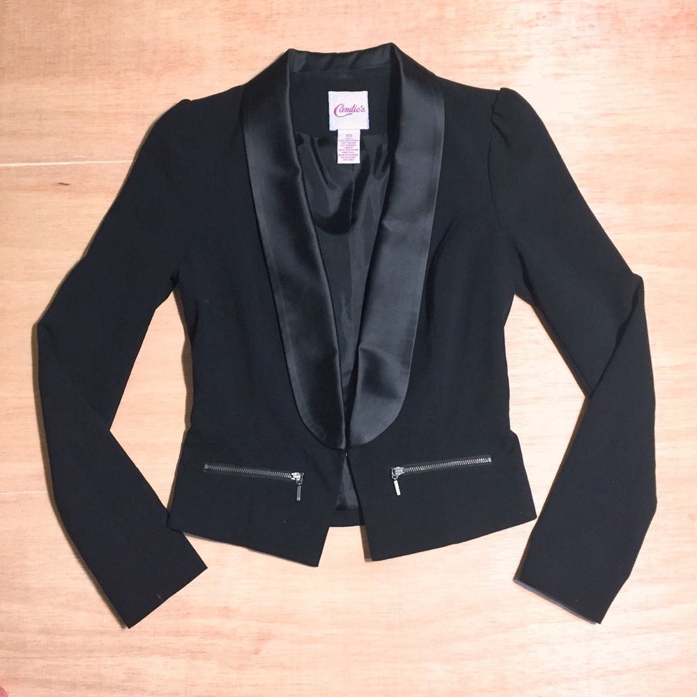 Candie's 🍭 Waist Blazer Satin with POCKETS