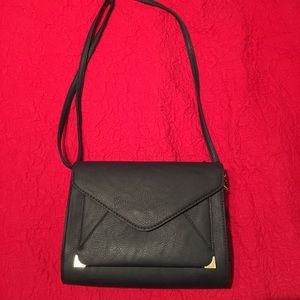 Black leather purse