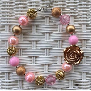 Lil' Girl Dreams Golden Rose Necklace