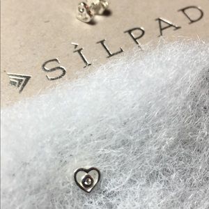Silpada P3356 hearts post earrings PETITE ⭐️