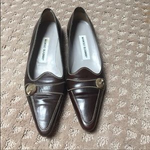 Manolo brown loafer