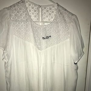 White Abercrombie shirt