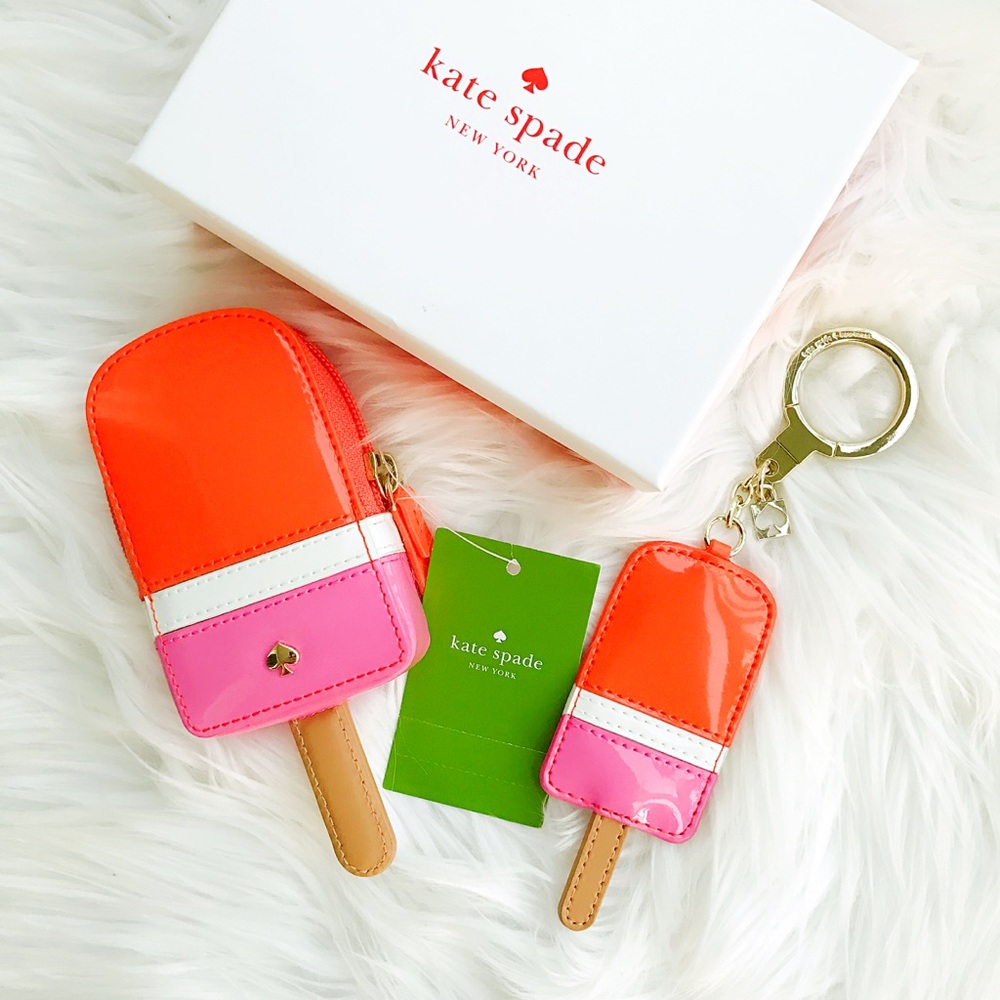 🎉HP🎉Kate Spade Popsicle Coin Purse Key Chain Set