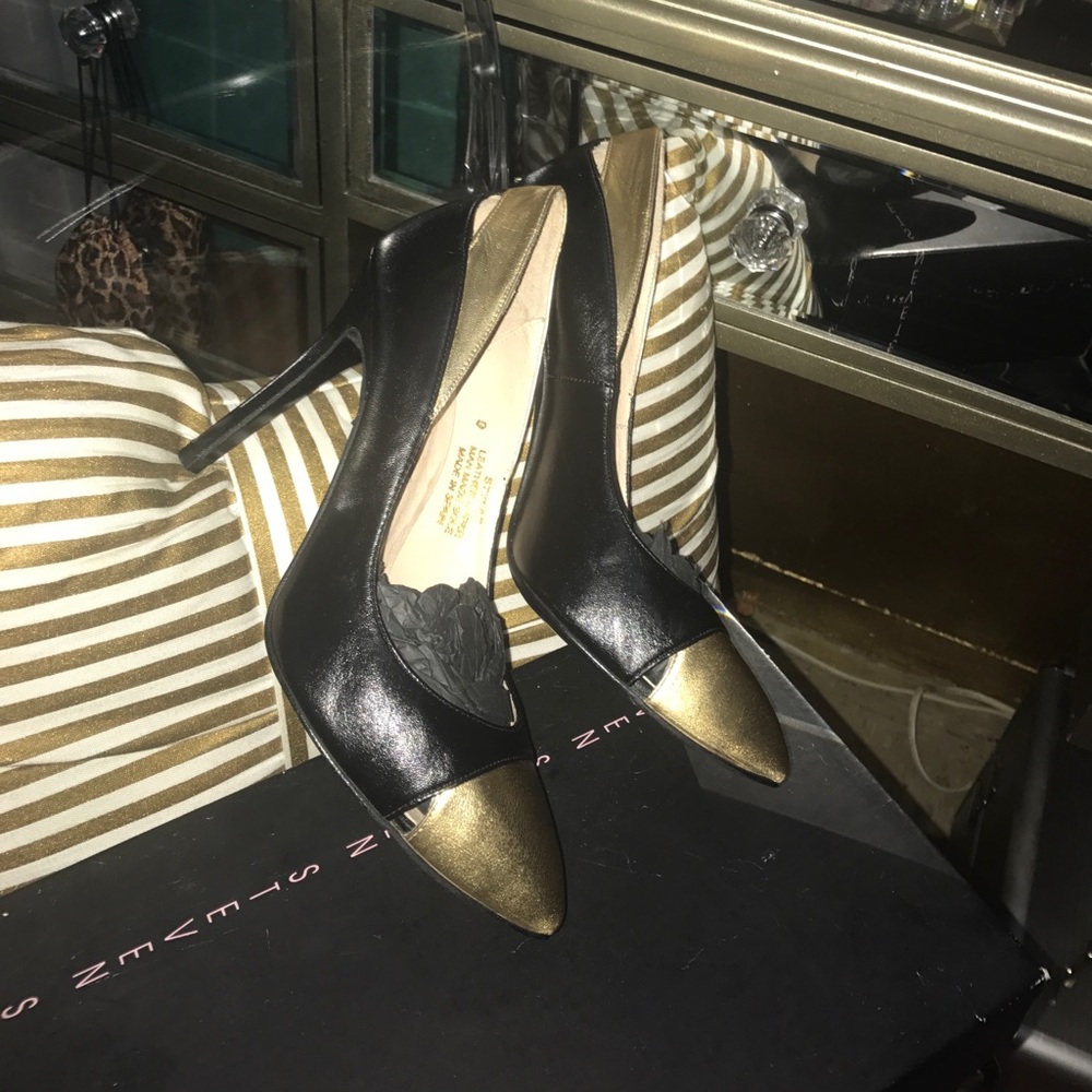 Steven by Steve Madden Gold Toe Pumps