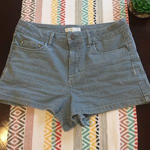 Nautical High Waisted Shorts