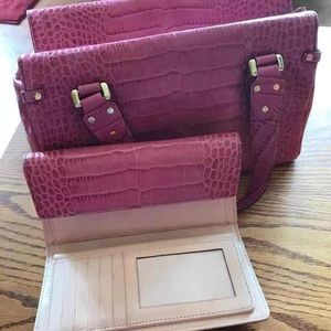 Kate spade pink purse and wallet