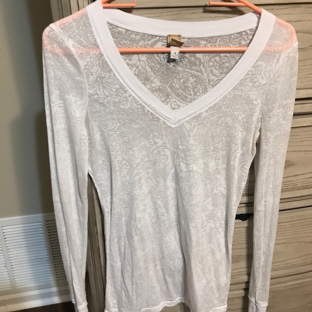 BKE white long sleeve shirt