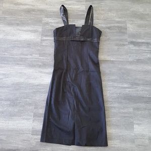 Black Bow Tie Classy Apron Midi