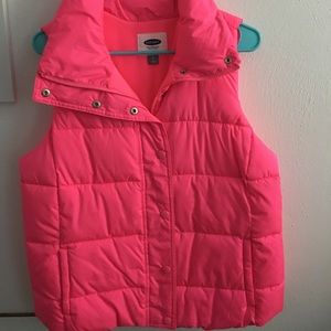 Hot Pink Puffy Vest