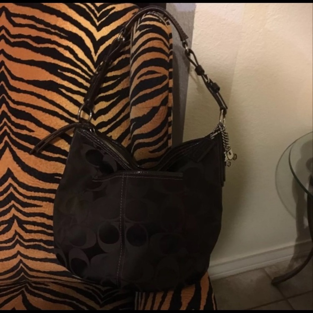 Original Coach dark brown shoulder bag