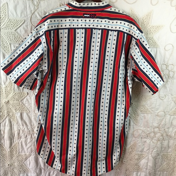 Vtg Tommy Hilfiger Shirt Mens XL patriotic 🇺🇸 - Picture 6 of 8