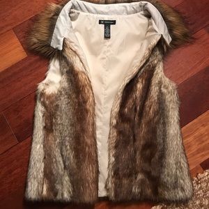 Faux fur vest