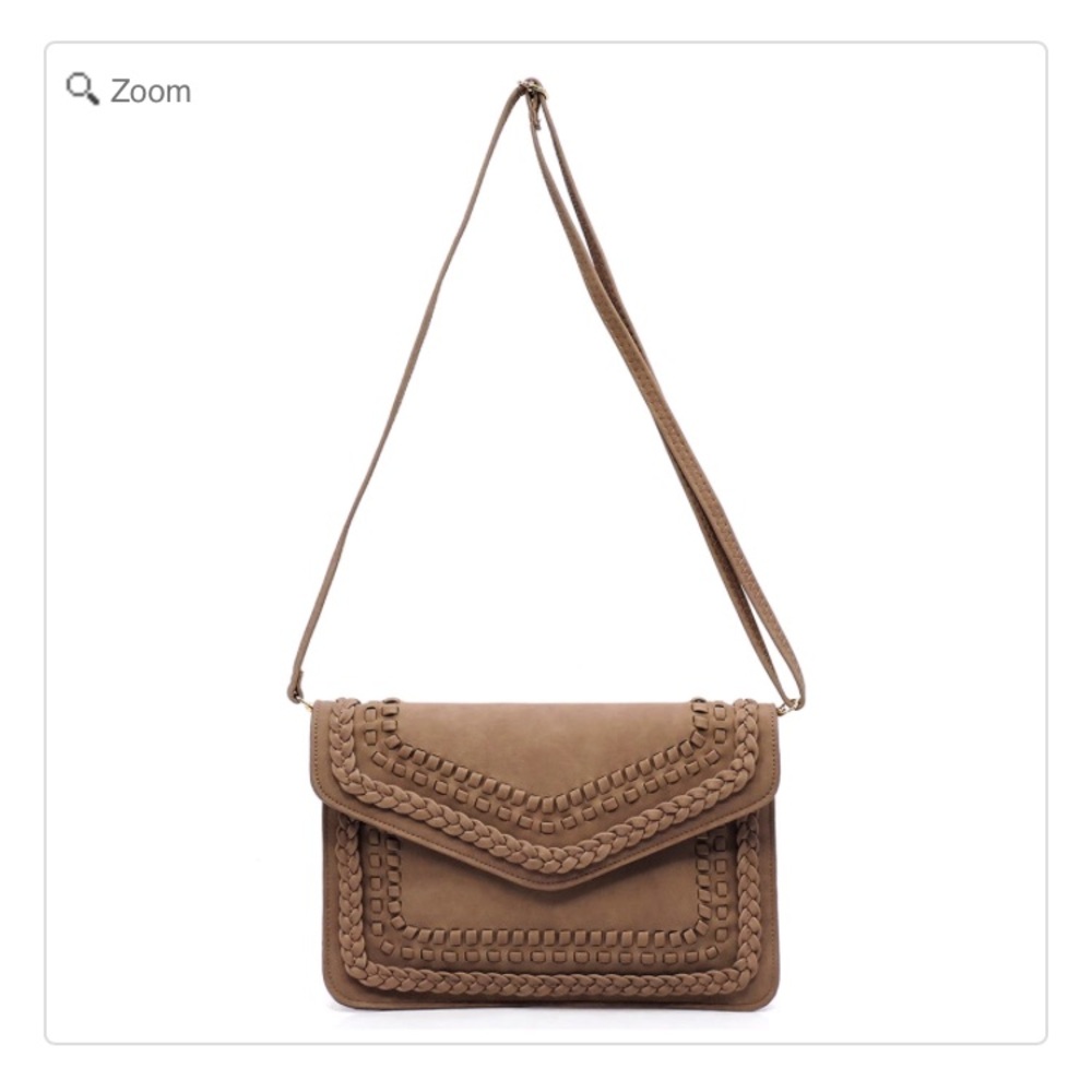 NEW-Braided Envelope Clutch - Picture 2 of 6