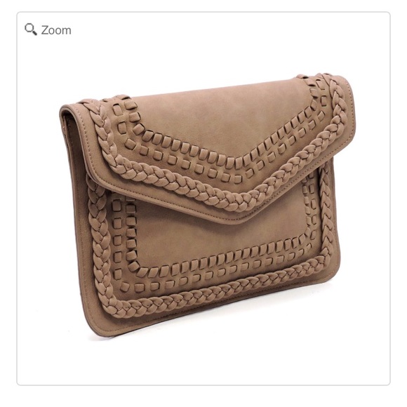 NEW-Braided Envelope Clutch - Picture 3 of 6