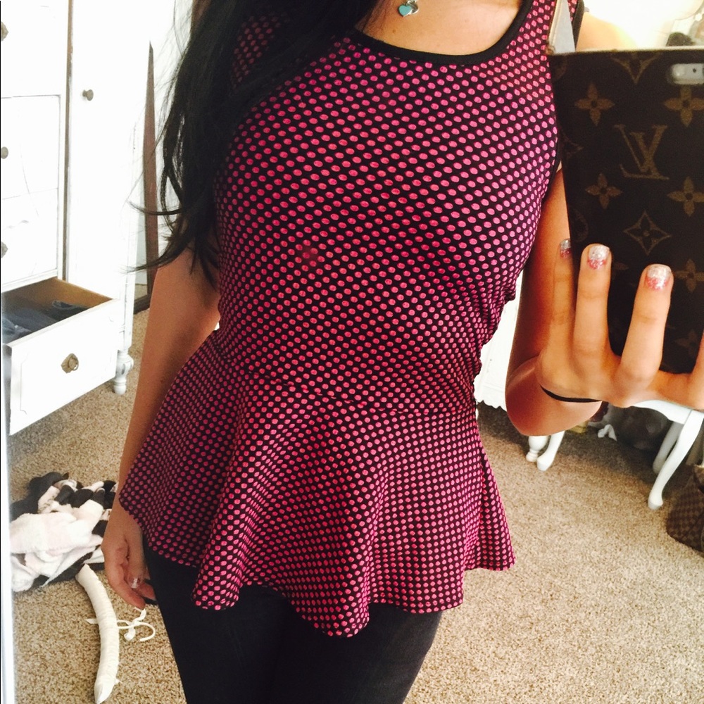 Sensational Collection racerback peplum top