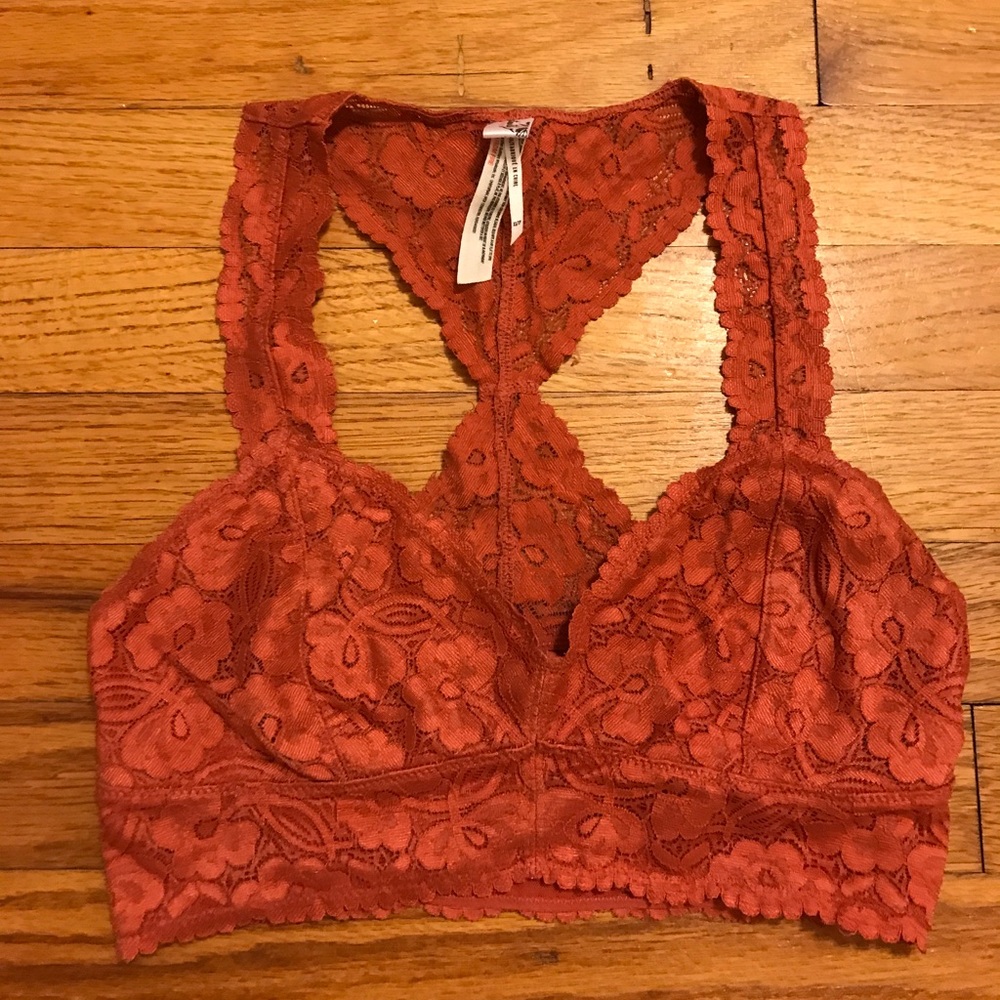 NWOT Free People Galloon Lace Racerback bra XS
