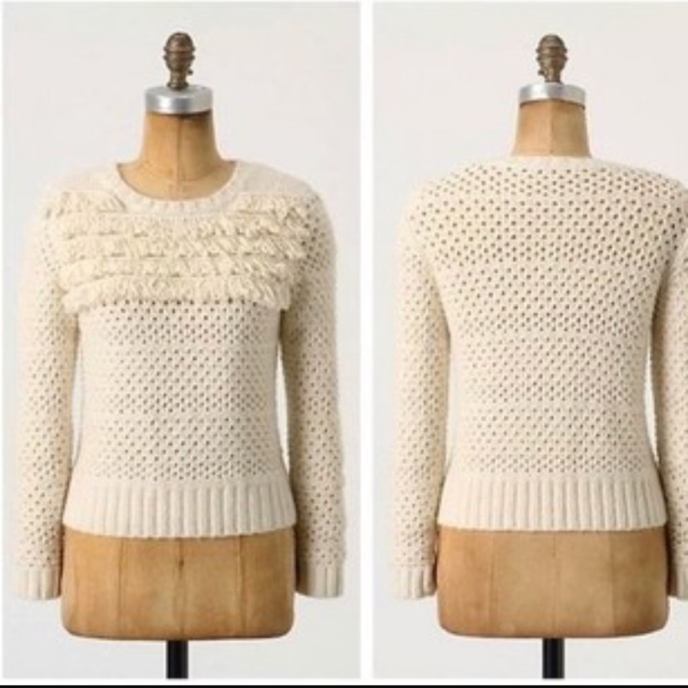 ANTHROPOLOGIE: Far Away From Close Tassel Sweater