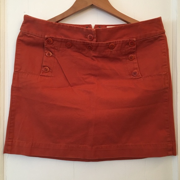 Pumpkin spice J Crew mini skirt - Picture 1 of 4