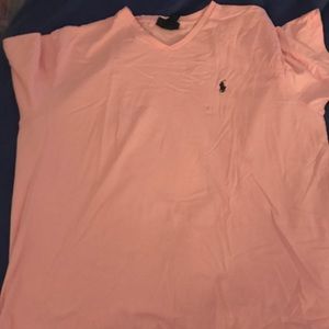 Pink Polo V-neck