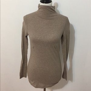Soft taupe turtleneck