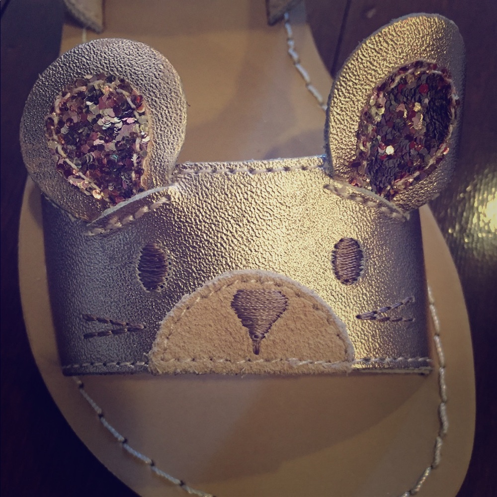 Mini Boden Rose Gold Sandals
