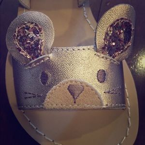 Mini Boden Rose Gold Sandals