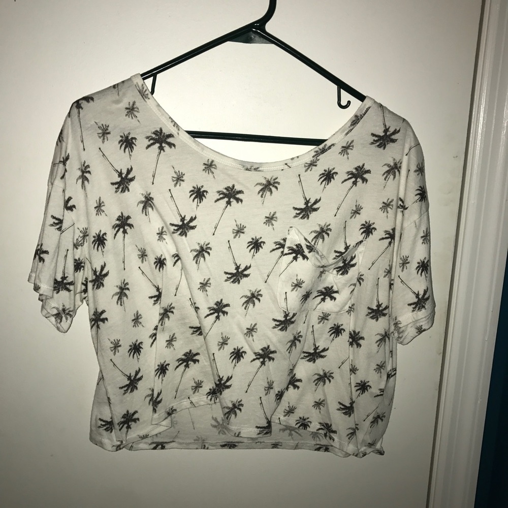 Palm Tree Hollister Crop Top