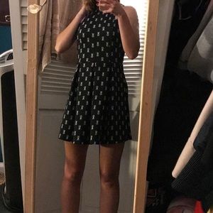 Black pineapple dress Hollister