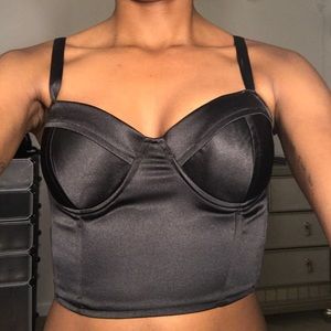 Black crop top/bralette