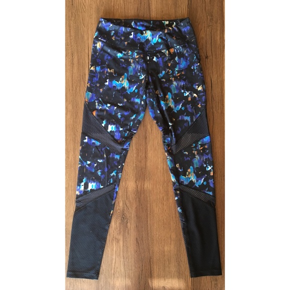 Zella Pattern Mesh Insert Legging - Picture 1 of 3
