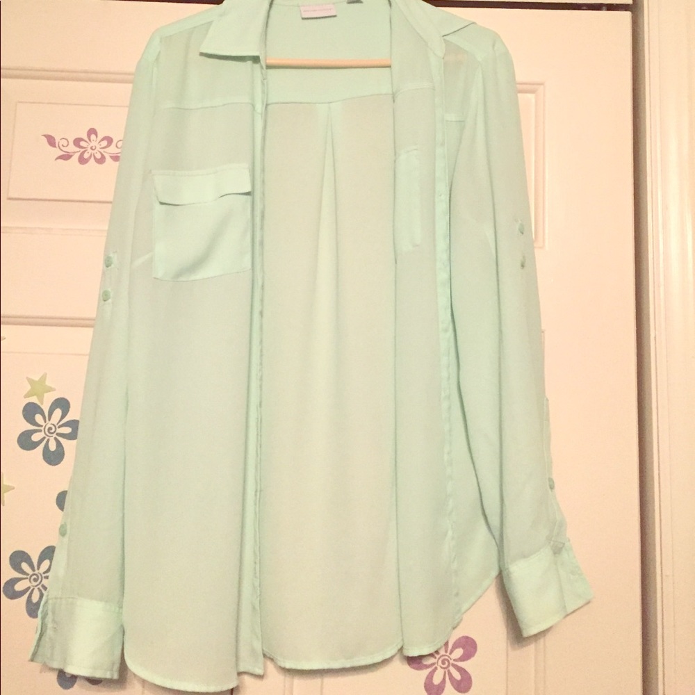 NY&C Button-Up Blouse