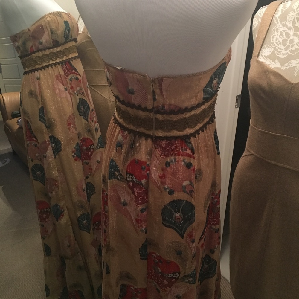 Nanette Lepore. Metallic Maxi dress. 6