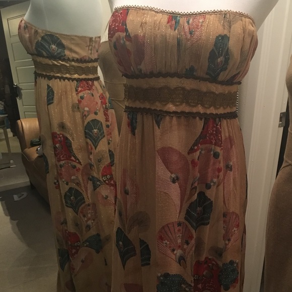 Nanette Lepore. Metallic Maxi dress. 6 - Picture 2 of 5