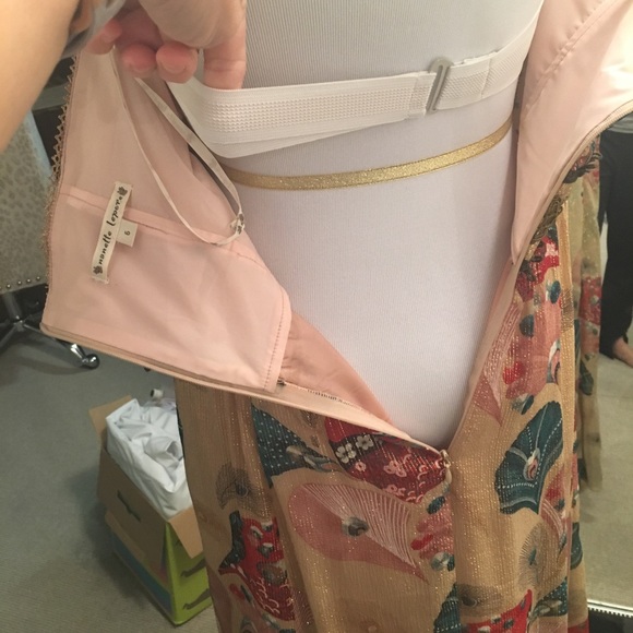 Nanette Lepore. Metallic Maxi dress. 6 - Picture 4 of 5