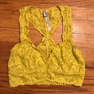 NWOT Free People Galloon Lace Racerback Bra XS