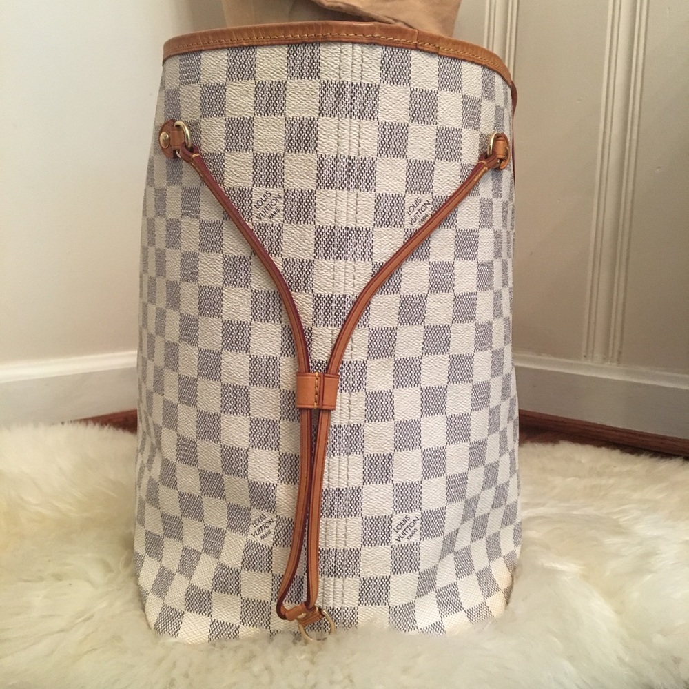 ✖️SOLD Auth Louis Vuitton Damier Azur Neverfull GM - Picture 3 of 8