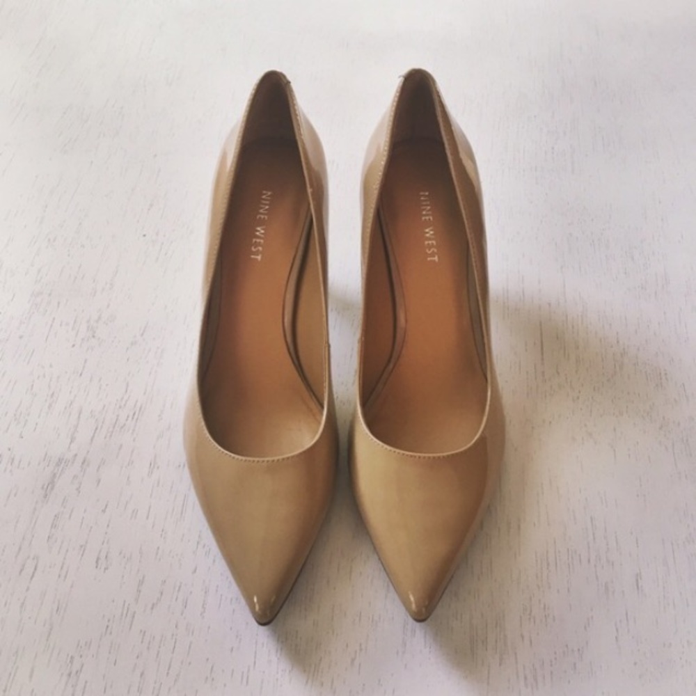 Nine West Patent Leather Pointed Toe Pumps
