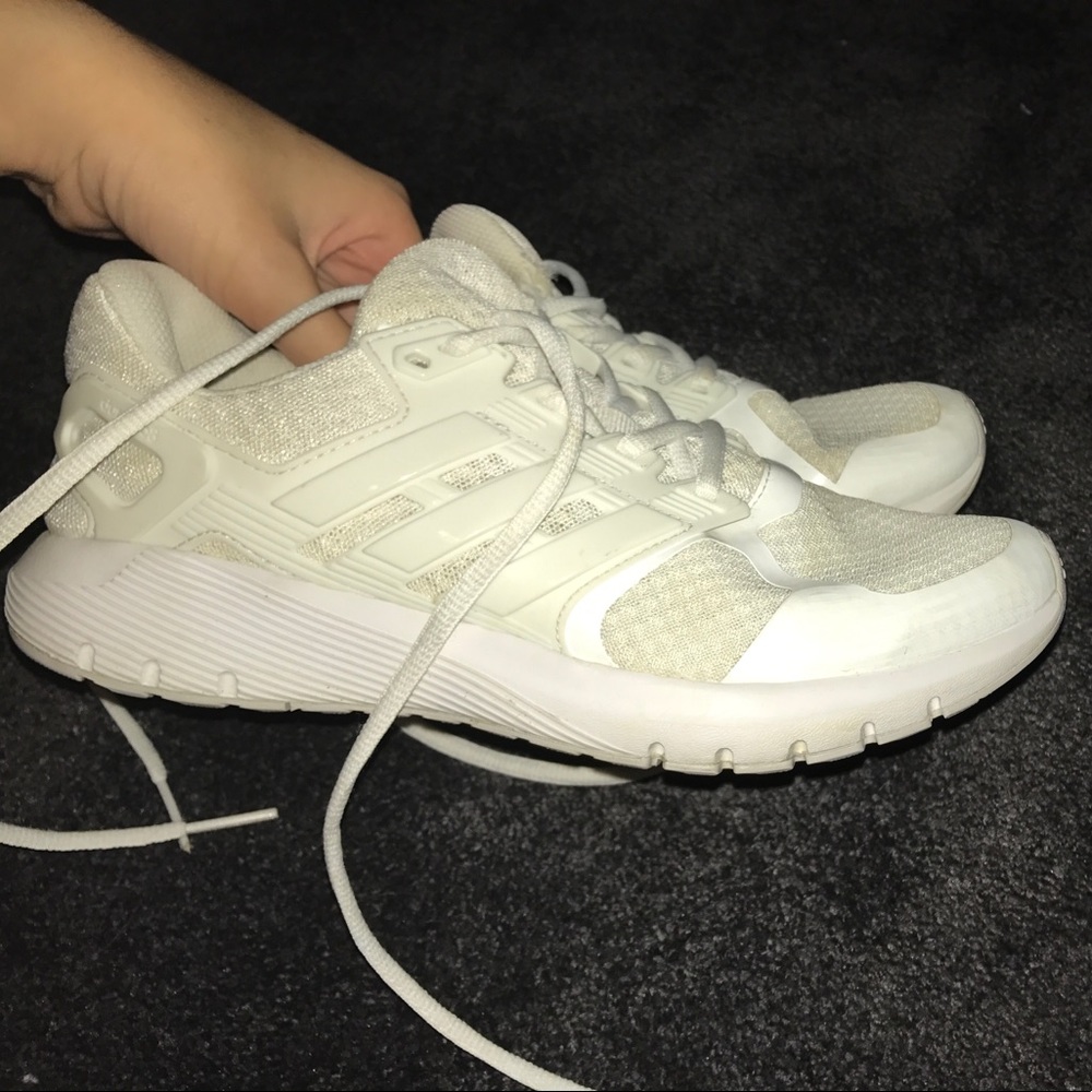 ALL WHITE ADIDAS SHOES!!!